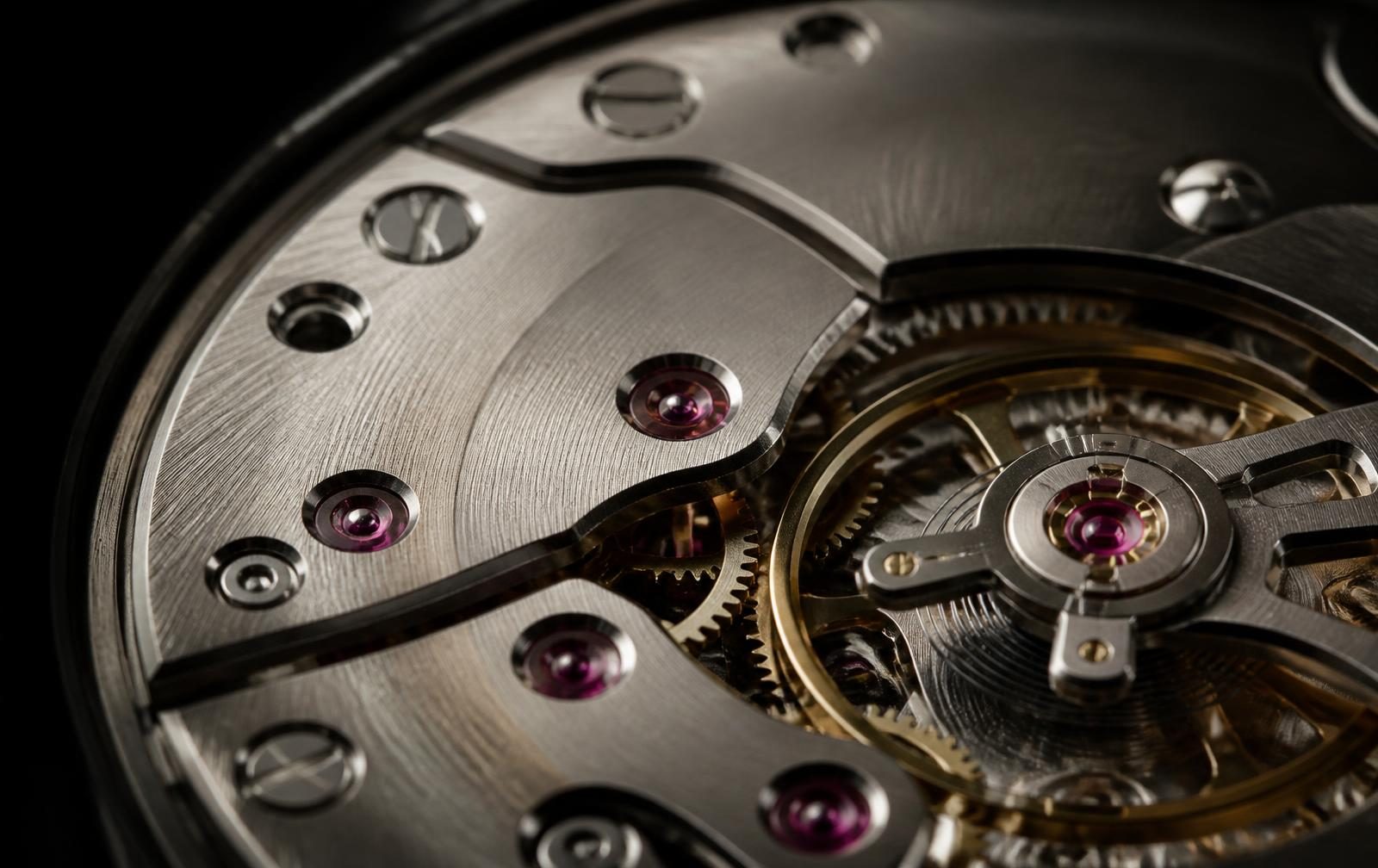 Macro detail of a mechanical movement